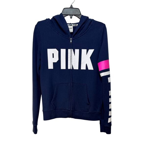 PINK Victoria’s Secret Zip-up Hoodie Size M - Picture 1 of 9